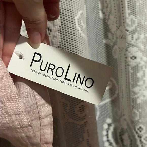 Puro Lino Pink Linen Blouse - Picture 2 of 7